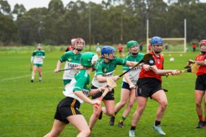 Camogie league final between Melbourne Shamrocks and Garryowen