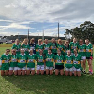 The Sinn Féin team who defeated Pádraig Pearses to win the women's intermediate football final.