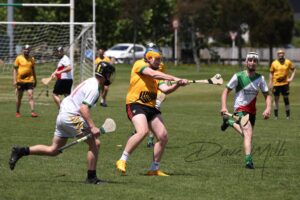 Wellington/Hutt Valley vs Auckland during the hurling competition at the 2023 NZ Sevens.